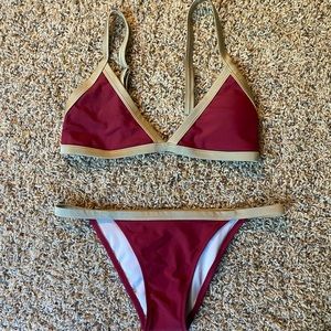 Red and Gold Bikini